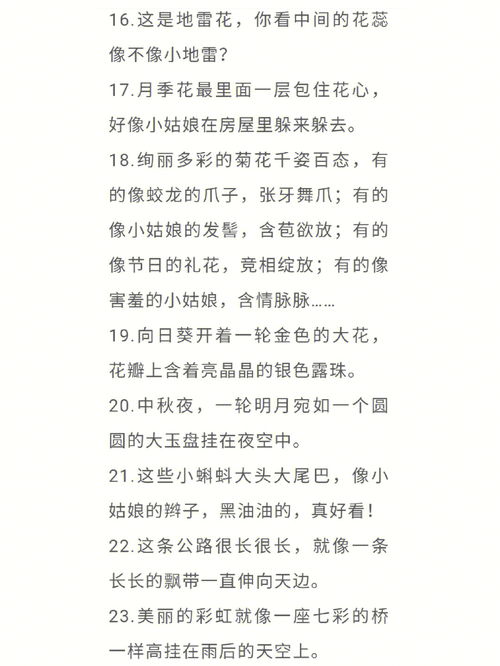 排比修辞手法的句子