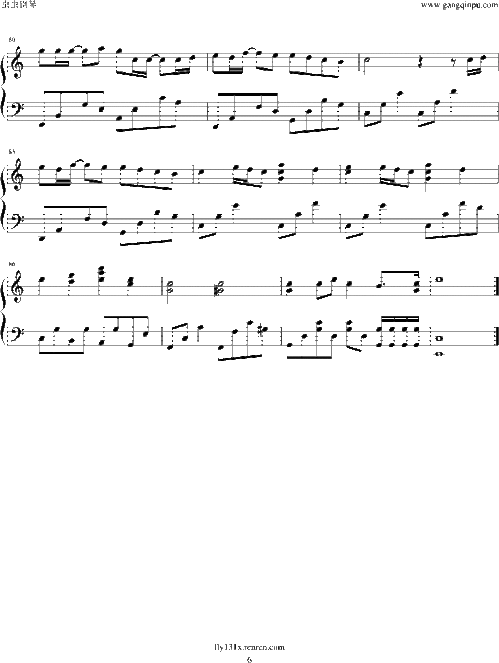 老男孩伴奏钢琴简谱