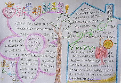 新学期新希望手抄报简单好看，新学期新希望手抄报视频