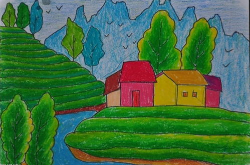 春天的一幅画图画大全简单，春天的一幅画图画大全幼儿简