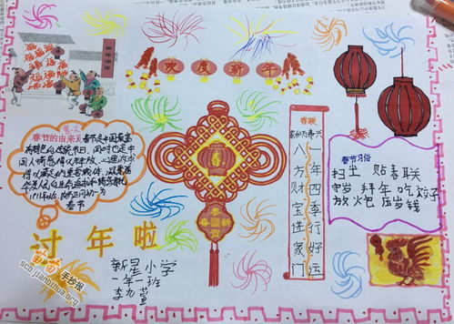 拜年手抄报内容，拜年手抄报2023
