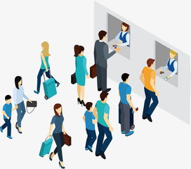 排队用英文怎么说?