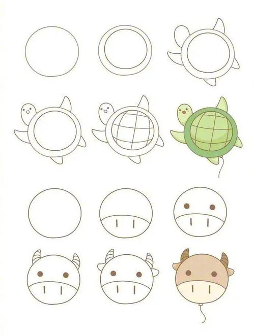 简笔卡通画大全，蛋糕简笔卡通画