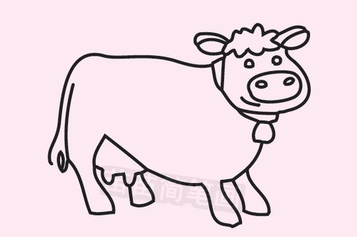 十二生肖牛简笔画可爱