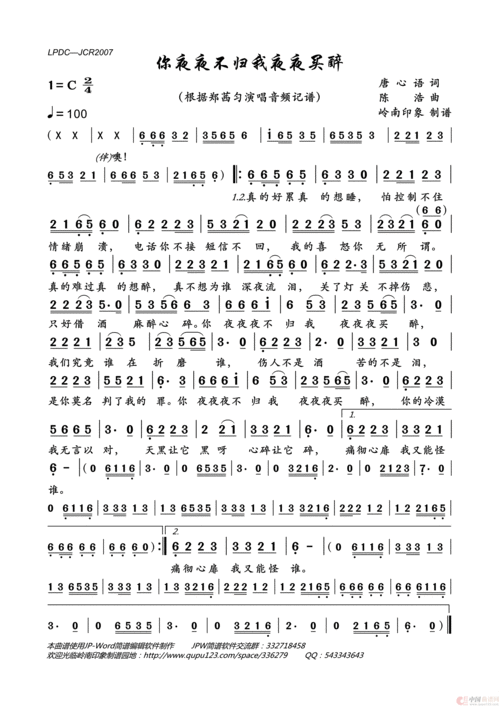 夜夜夜夜歌词是什么歌曲里面的，夜夜夜夜歌词鹏鹏