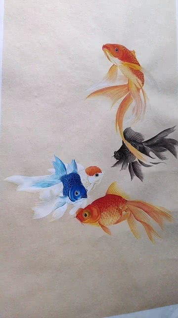 画鲸鱼，画金鱼教学视频