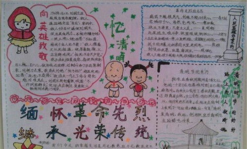 清明节手抄报的内容