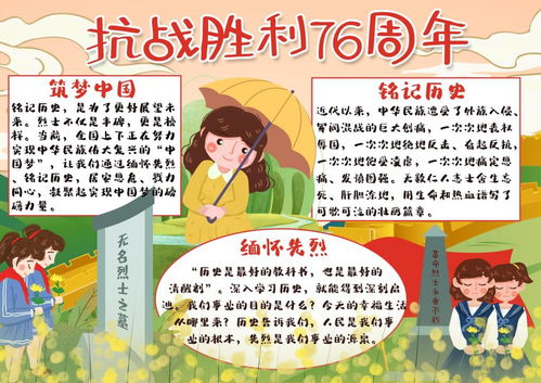 抗战胜利手抄报空白模板，抗战胜利手抄报简单又漂亮