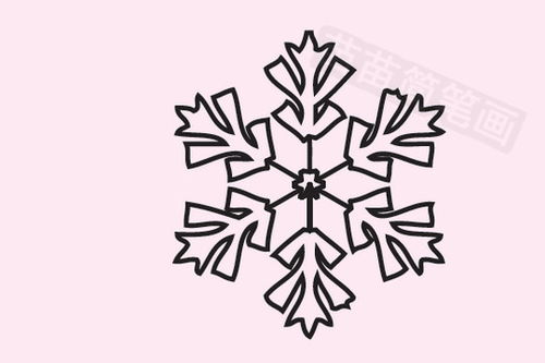雪花简笔画