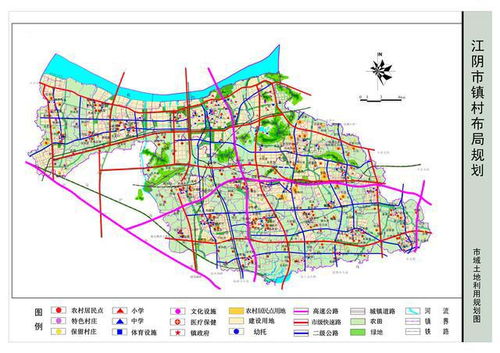 江苏省无锡市江阴市地图，江阴市地图册