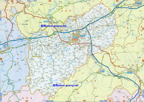金华地图全图可放大，金华市八县地图