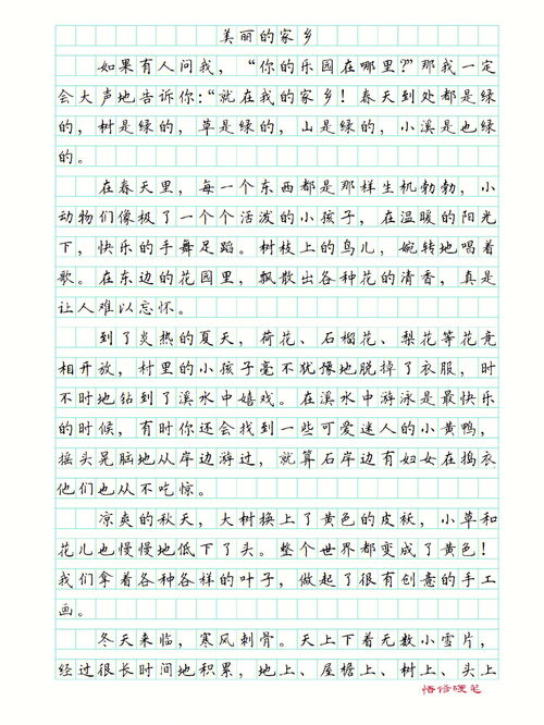 我的美丽家乡作文500字，我的美丽家乡作文800字