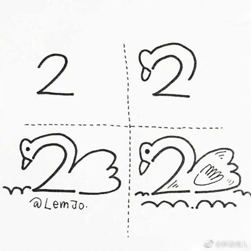 数字简笔画1到10图片，数字简笔画汽车