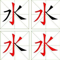 水的笔顺是