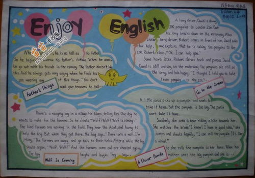 4年级英语手抄报简单 漂亮，4年级英语手抄报简单[我的书包]