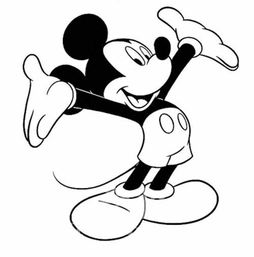 可爱米老鼠简笔画