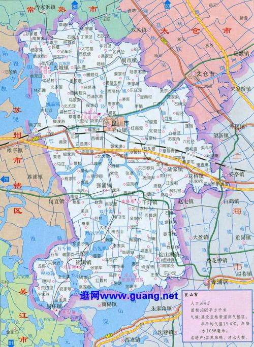 昆山开发区范围地图