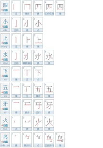 三画的字大全100个，二画的字大全