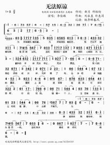 原谅歌词刘瑞琦，程慧原谅歌词