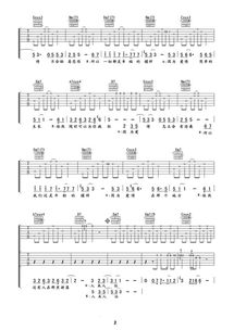 因为爱情吉他谱原版，因为爱情吉他谱f调