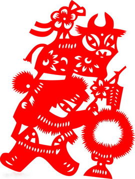 牛的剪纸图片大全高清，牛的剪纸图片大全大图