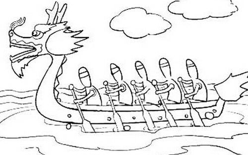 描写划龙舟的场景