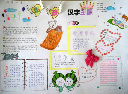 有趣的汉字手抄报简单好看精选8张