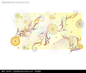 背景花纹素材，古风花纹素材