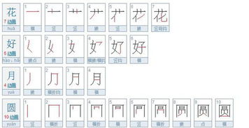 圆的笔顺拼音，圆的笔顺正确写法视频