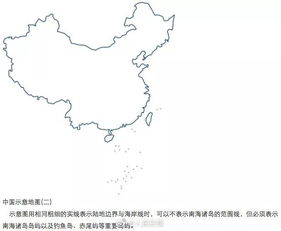 中国地图简笔画儿童，中国地图简笔画彩色