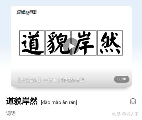 道貌岸然是什么意思?