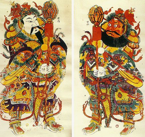 神荼郁垒图片，神荼郁垒的故事