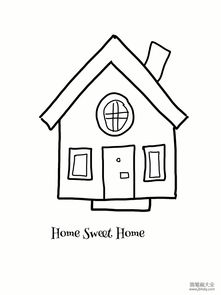 可爱小房子简笔画图片彩色，可爱的小房子卡通图片