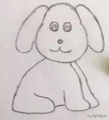 小狗画法，小狗画像