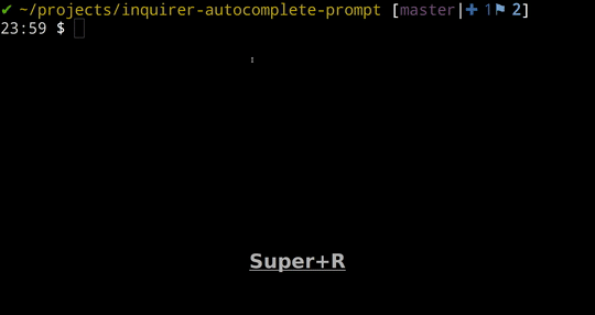 交互式命令行美化工具——inquirer.js