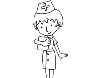 简笔画护士 简单漂亮，护士简笔画步骤