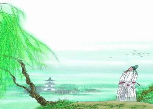 咏柳ppt课件幼儿园图片，咏柳的ppt课件背景图