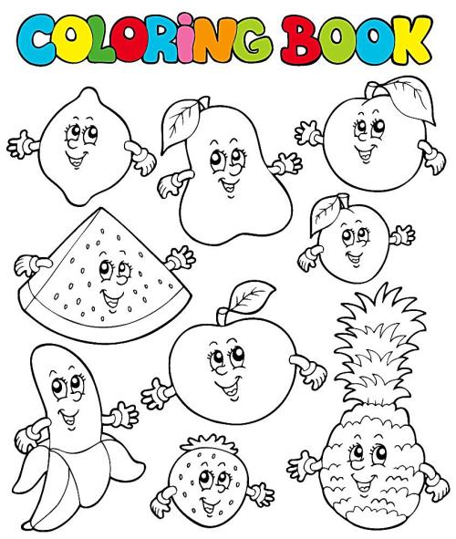 水果简笔画图片大全 简单，蔬菜简笔画图片大全