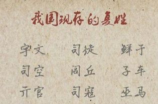 什么叫复姓什么叫单姓，什么是复姓