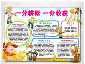 我劳动我光荣手抄报图片 简笔画，我劳动我光荣手抄报的内容