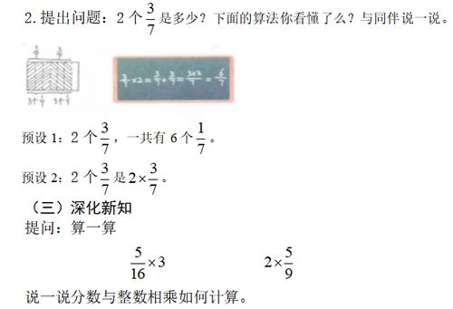 分数乘以整数的意义是什么?