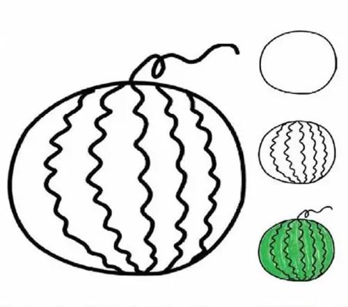 水果简笔画彩色