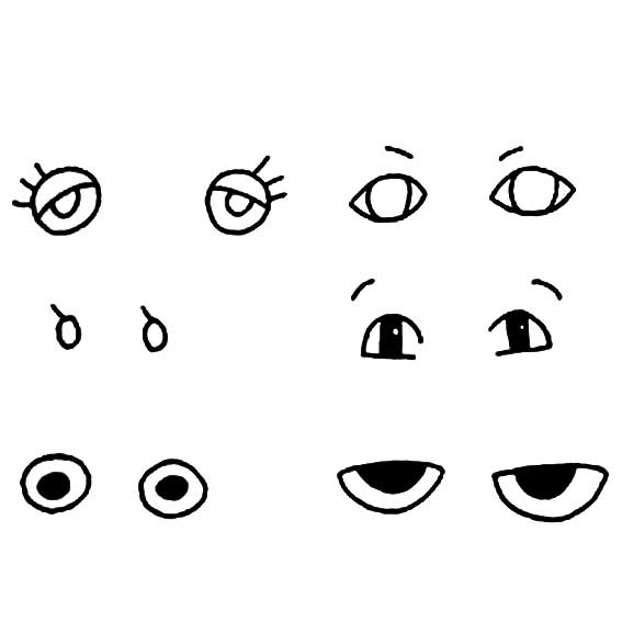 眼睛简笔画简单又漂亮，眼睛简笔画幼儿园