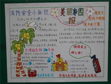 我是小小消防员的手抄报怎么画