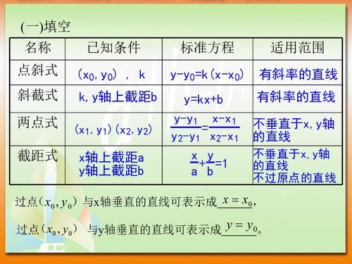 一般式方程有哪些?
