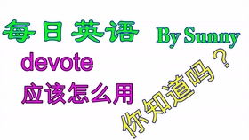 devote固定搭配及用法