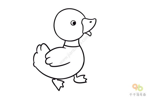 小鸭子简笔画怎么画