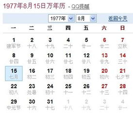 阴历1977年3月15那天阳历是多少号