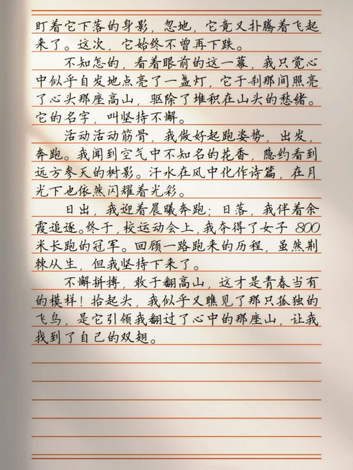 翻过那座山初中作文600字
