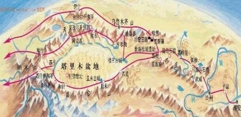 丝绸之路图片素材，兰州博物馆丝绸之路图片